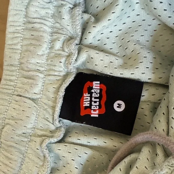 HUF icecream Light Green mesh basketball Shorts with Graphic - Picture 7 of 7